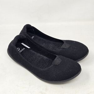 MERINOS‎ Black Australian Merino Wool Ballet Flats Size 6.5